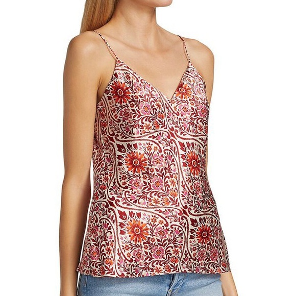 NEW CAMI NYC SILK FLORAL PRINT CAMISOLE - Picture 4 of 9